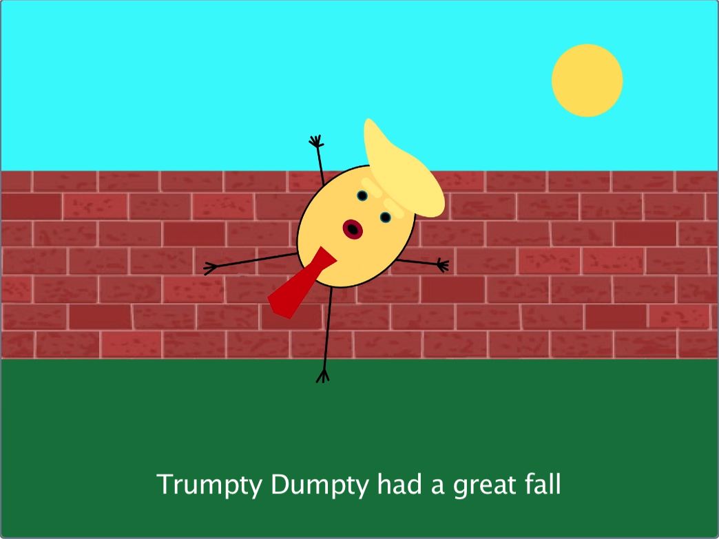 trumpty falling