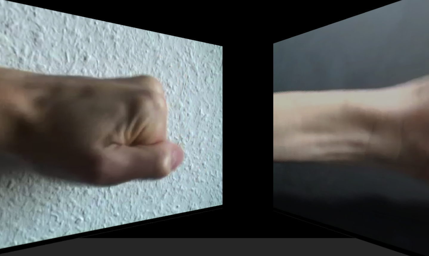 pounding suspended inside